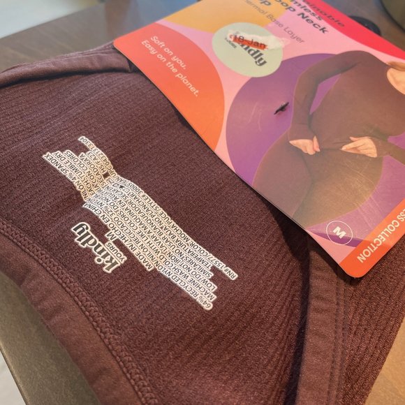 Kindly Yours Seamless Rib Scoop-Neck Thermal Top in Brown - Picture 4 of 9